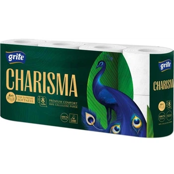 Туалетний папір чотиришаровий Grite Charisma Luxury 8 рулон 150 відривів