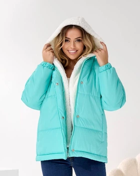 Жіноча зимова куртка Uaclothes 54/60 Бірюзовий (like36060-1648213101)