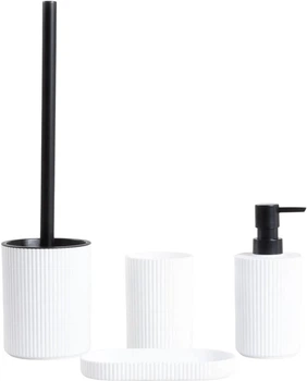 Zestaw akcesoriów łazienkowych Homla Essentials Agua Biały (238705)