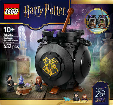 Zestaw klocków LEGO Harry Potter Kociołek: Sekretna sala zajęć z eliksirów 652 elementy (76464)