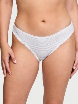 Трусики сліпи жіночі бавовняні Victoria's Secret 26922009 L Білі (42112955167062)