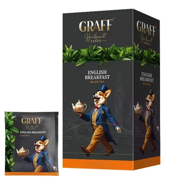 Чай чорний Graff English Breakfast 20 шт. х 1.5 г байховий