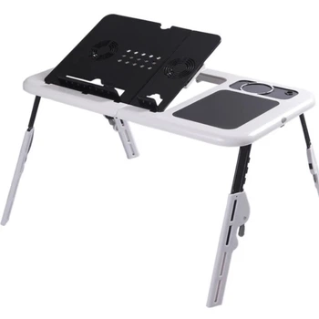 Портативный столик для ноутбука E-Table LD-09 с охлаждением и 2 USB-вентиляторами (ХХ65)