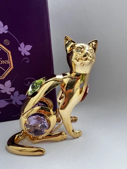 Фигурка Crystocraft со стразами Swarovski Кошка 7 см 160244