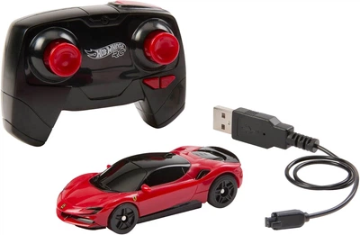 Машинка Хот Вілс Феррарі SF90 1:64 на Пульті Управління для Треку Hot Wheels Ferrari SF90 Mattel JGD09