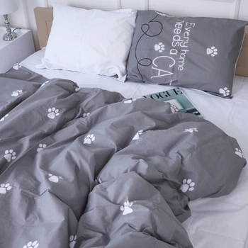 Комплект постільної білизни MirSon Бязь 17-4737 Cat's paws 220 x 240 см (2200008926755)