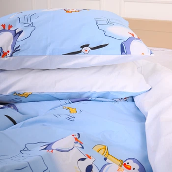 Наволочка MirSon Бязь 17-0619 Funny penguins 40 x 60 см (2200008193942)