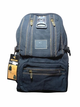 Рюкзак GoldBe брезентовий великий 48×32×20 см, об'єм 30L чорний