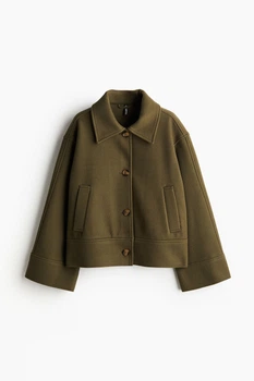 Пальто оверсайз H&M 1228436003c48 L хакі (100002595)