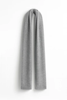 Шарф в составе с шерстью H&M 1172212002c49 One size серый (100003053)