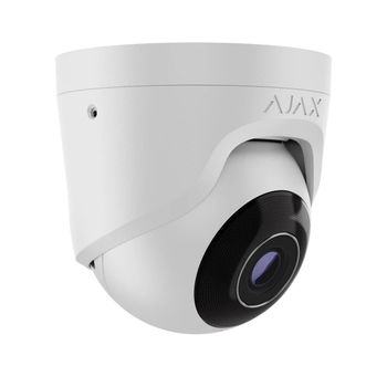 Охранная IP-камера Ajax TurretCam 8 Mp проводная с инфракрасной подсветкой для видеонаблюдения и распознавания объектов (YU-GT_33A)