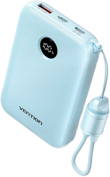 Powerbank Vention FKAL0-C 10000MAH 22.5W Blue (FKAL0-C)