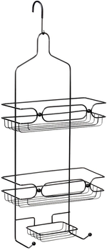 Półka pod prysznic Vilde 569277 zawieszana metalowa Czarna (5904316402341)