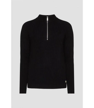Пуловер,воротник на молнии Karl Lagerfeld 3XL черный 655014-554305
