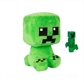 Мягкая игрушка Крипер из Майнкрафта (Minecraft) 20 см + человечек
