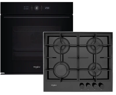 Комплект Духова шафа електрична Whirlpool WOI5S8CM1SBA + Варильна поверхня газова Whirlpool GOS 6415/NB1