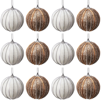 Набір ялинкових кульок Home & Styling Collection 839496 ударостійкі 8 см 12 шт (8721037540292)