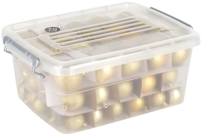 Набір ялинкових кульок Home Styling Collection 839500 ударостійкі В коробці 4 / 5 / 6 см 70 шт (8721037666060)