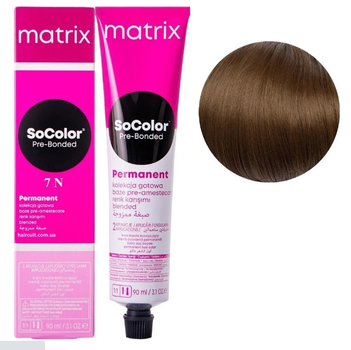Крем-краска Matrix SoColor Pre-Bonded №7N Natural blonde 90 мл (26476WB)