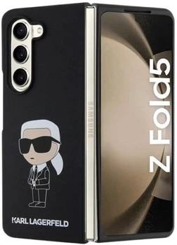 Etui Karl Lagerfeld Silicone Ikonik do Samsung Galaxy Z Fold 5 Black (KLHCZFD5SNIKBCK)