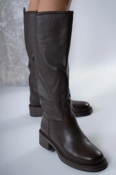 Чоботи жіночі Where Uwear Натуральна шкіра коричневі 346790_41 (26.5 см)