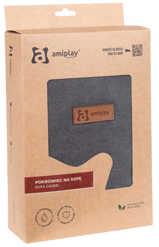Чохол Amiplay для лежанки Moni розмір L Графіт (5907563304710)