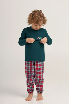 Дитяча зелена піжама для хлопчиків 98 JOLLY 0181/02/0298BGreen ELLEN