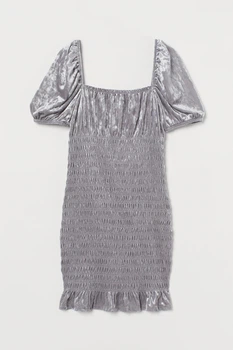 Сукня велюрове для жінки H&M Divided 0934246-002 M сірий