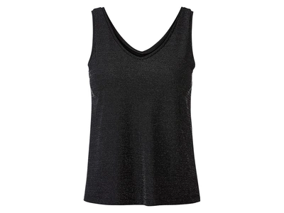 Топ из блестящей ткани для женщины Esmara LYCRA® 428337 M Черный