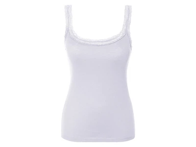 Майка бельевая в рубчик для женщины Esmara LYCRA® 443093 L Белый