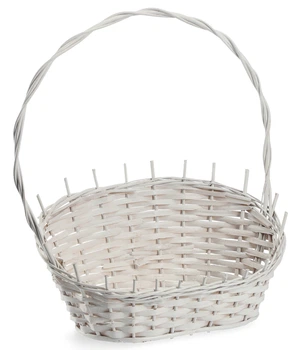 Кошик плетений подарунковий Kadax Mede 19 х 31 см Білий K9150 (5903699485019)