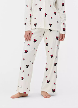 Низ пижамы женский Primark Disney XL Пижамные штаны Белый (8360)