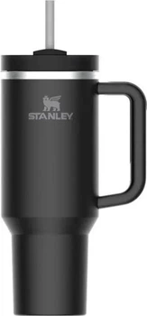 Термочашка з соломинкою Stanley 1,18L 9,8*27*7,5 см. з порошковим покриттям із нержавіючої сталі чорна
