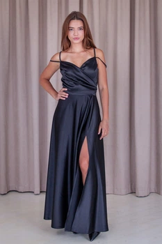 Вечірня чорна сукня FirstWoman XL чорний 43406377