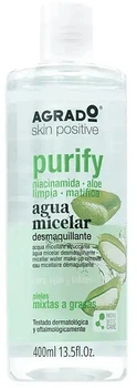 Мицеллярная вода, обогащенная ниацинамидом и алоэ - Agrado Skin Positive Purify Aqua Micelar 400ml (1320226-167049627-2)