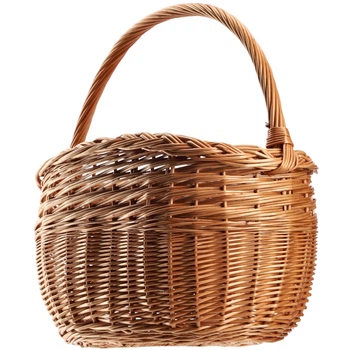 Koszyk wiklinowy na zakupy Kadax Anfo 44 x 25 cm Naturalny K9160 (5903699485118)