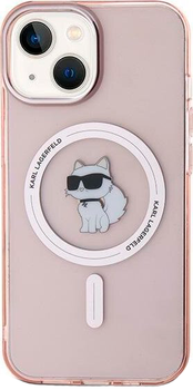 Панель Karl Lagerfeld IML Metal Choupette Head MagSafe do Apple iPhone 12/ 12 Pro Pink (KLHMP12MHFCCNOP)