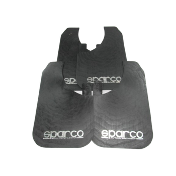 Бризковики SPARCO 430 х 265 мм, універсальні, чорні, к-кт 4шт, м'який капрон (28659)