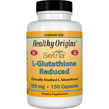 Глутатион, L-Glutathione, Healthy Origins, Setria, пониженный, 250 мг, 150 капcул