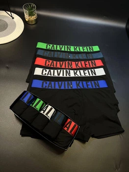Чоловічі труси боксери Calvin Klein набір 5 шт 2XL Чорні (CKIP)