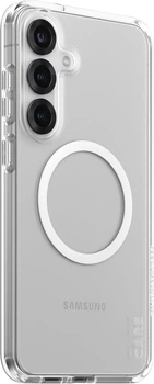 Панель CARE by Panzer Glass Flagship Case Urban Combat Case Transparent w. White Qi для Samsung Galaxy S25 Plus Transparent-White (CRRFUWQG37942)