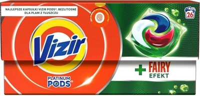 Капсули для прання Vizir Platinum Pods Fairy Efekt 26 шт (8700216745581)