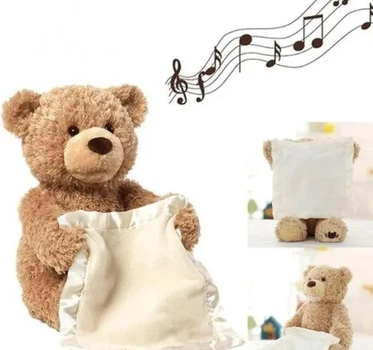 Интерактивная игрушка говорящий Мишка Пикабу Peekaboo Bear музыкальный, интерактивный, электронный, разговаривает
