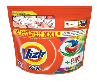 Капсули для прання Vizir Platinum Pods Fairy Efekt 35 шт (8700216745833)