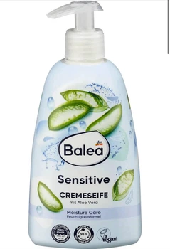 Рідке крем-мило Balea Sensitive Cremeseife mit Aloe Vera для чутливої шкіри з екстрактом алое 500 мл