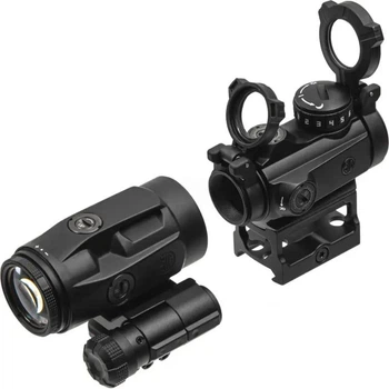 Комплект Sig Optics коллиматор ROMEO-MSR Gen II 2 MOA и магнифер JULIET3-MICRO 3X22MM
