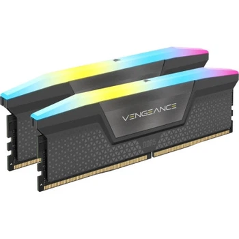 Модуль пам'яті для комп'ютера DDR5 96GB (2x48GB) 7200MHz Vengeance RGB Black Corsair (CMH96GX5M2B7200C40)