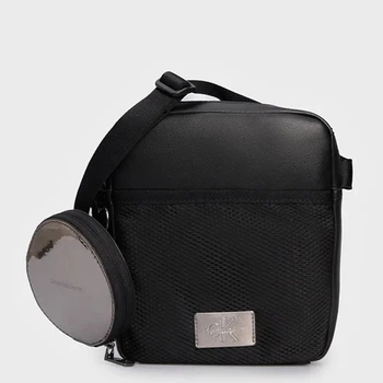 Сумка планшет через плече чоловіча Calvin Klein K50K511389-BEH Чорна (8720109146592)