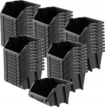 Zestaw kuwet warsztatowych Kadax KBIS15 144 x 118 mm 50 szt. Czarne (5903699456477)