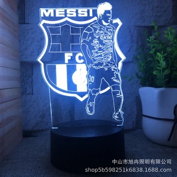 3D LED-нічник MESSI BARCELONA » з RGB-підсвіткою